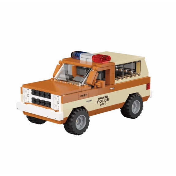 Honchoes Police Car Building Sets Compatible With Lego Retro Off-Road Vehicle Model Creative Thinking Building Blocks For Adults Teens 428 Pcs