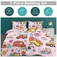 thumbnail image 6 of Fire Engine Car Truck Bedding Sets Twin Duvet Cover 3 Piece Cute Bed Set for Boys Girls Kid, 6 of 6