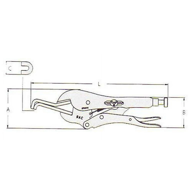 Irwin Vise-Grip Locking Panel Clamp - 9AC, Welding Clamps: Auto Body  Toolmart