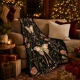 thumbnail image 3 of Mystical Celestial Moth, Mystical Celestial Art Scene, Warm Flannel Blanket for Sunroom and Reading Nook, Celestial Art Lovers Thanksgiving Gift, Celestial Home Decor, 3 of 9