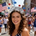 thumbnail image 6 of Patriotic Headband for 4th of July - Independence Day Hair Accessories with Themed Design, Holiday Party Favors and Supplies for Memorial Day and Patriotic Celebrations, I, 8.66 Inch, 3 PCS, 6 of 7