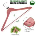 thumbnail image 2 of Percheros de madera Amber Home American Red Cedar, 30 unidades, 2 of 7