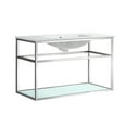 thumbnail image 2 of Swiss Madison Pierre 36" Open Shelf Chrome Frame Wall-Mounted Bathroom Vanity with Sink Top, 2 of 12