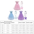 thumbnail image 4 of IBTOM CASTLE Girls Snow Queen Princess Fancy Dress Up Sequin Tulle Long Dress with Accessories for Kids Halloween Birthday Party Christmas Carnival Cosplay Outfits, 4 of 8