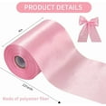 thumbnail image 2 of NANAHuang 4 Inch x 22Yards Wide Red Satin Ribbon Solid Fabric Large Ribbon for Cutting Ceremony Kit Grand Opening Chair Sash Table Hair Car Bows Sewing Craft Gift Wrapping Wedding Party Decoration, 2 of 6