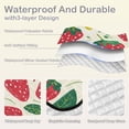 thumbnail image 2 of Strawberries Leaves Flowers Beach Blanket Outdoor Picnic Blanket 78"x 78" Waterproof Foldable for Beach Camping Travel Hiking Grass Lawn Park, 2 of 5