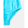 thumbnail image 3 of Wonder Nation Girls Zip Rash Guard Swimsuit with Short Sleeves, Sizes 4-16, 3 of 3