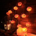 thumbnail image 2 of Lámparas Cadena Calabaza LED Luces Impermeables 16.4 Pies 40 8 Modos Naranja, 2 of 9