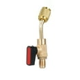 thumbnail image 4 of Adapter Air Conditioning Refrigerant Angled Shut-Off Ball Valve 1/4 Inch for R410A R134A R12 R22 HVAC and R410A Adapter 5/16 Inch Female to 1/4 Inch Male Flare for Mini Split, 4 of 7