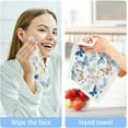 SKYSONIC 2 Pack Butterfly Washcloths Soft Face Towels, Gym Towels