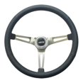 thumbnail image 1 of GT Performance 36-5445 Steering Wheel Retro Leather Stainless Spokes, 1 of 1