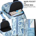 thumbnail image 4 of Tropical Marine Creatures Sling Backpack with Beach Coral and Fish Print, Lightweight Crossbody Daypack, Adjustable Strap, Multiple Compartments for Summer and Outdoor Use, 4 of 6
