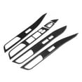 thumbnail image 1 of Glass Lifting Panel Decor,7pcs Carbon Fiber Window Window Lifter Cover Window Switch Trim Remarkable Clarity, 1 of 14