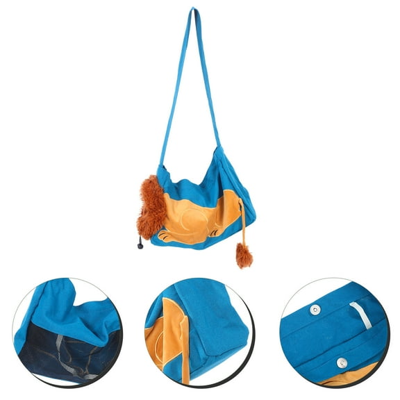 PAMINGONO 1Pack Pet Carrier Sling for Travel with Safety Buckles and Machine Washable 24.4x15.7x7.1in