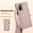 thumbnail image 3 of PU Leather Wallet Case for Samsung Galaxy Note 20, Wrist Strap + Shoulder Strap, Multiple Card Slots Folio Purse, PU Leather Stand RFID Blocking Phone Cover for Galaxy Note 20,Rosegold, 3 of 9