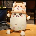 thumbnail image 1 of Nice Cute Shiba Inu Rabbit Plush Stuffing Soft Pink Rabbit Bubbl, 1 of 5