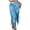 Sky Blue, variant on TiaoBug Women's Fish Scale Print High Waist Yoga Leggings Mermaid Costume Pencil Trouser Tights Green&Blue S