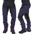 thumbnail image 4 of SPRING PARK Men's Casual Autumn Winter Fashion Color Block Multi Pockets Sports Long Cargo Pants Work Trousers, 4 of 7