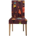 thumbnail image 2 of ZHANZZK African Women Stretch Chair Cover Protector Seat Slipcover for Dining Room Hotel Wedding Party Set of 6, 2 of 6