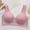 Pink, variant on Women's Fixed Cup Open Front Plus Size Thin Tank Top Full Cup Bra Beige XL Great Gifts for Less