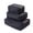 Black, variant on Lynono Co.,Ltd Set Of 3 Space Saving Garment Carriers Multi Functional Clothing Storage Pouches