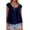 Navy Blue, variant on PRETTYGARDEN Womens Tie Front Tank Tops Summer Fashion Cap Sleeve Babydoll Blouses Flowy Shirts Spring Going Out Outfits