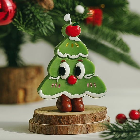 Hometravel 5 Pack Christmas Tree, Scented Candles Decorations, Holiday Accessories with Festive Fragrance