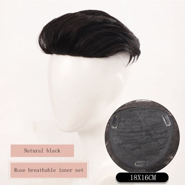 Peluca para hombre Pelucas cortas en capas Natural Cosplay fiesta disfraz pelo peluca completa para hombre(Cabeza dorsal)(1 pieza)