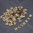 thumbnail image 2 of LAFGUR 200PCS Natural Wooden Letters And Numbers DIY Log Letter Shape Wooden Plate, 2 of 8