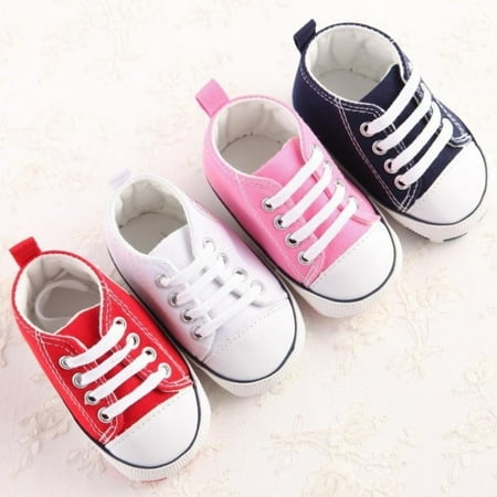 

Baby Newborn Girl Boy Denim Soft Sole Toddler Infant Shoes Prewalker Sneaker