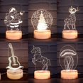 thumbnail image 2 of Lámpara 3D de amor romántico, luces de noche Led de acrílico, lámpara de mesa para niños, luces de señal de neón de navidad, regalos de cumpleaños del Día de San Valentín, 2 of 4