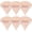 Nude, variant on 6 count Puff Makeup Velour Soft Triangle Puffs for Loose Mineral Wet Dry Foundation Sponge Makeup Tool - Nude