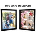 thumbnail image 4 of Muzilife Shadow Box Picture Frame with Linen Board Deep Wood Glass Display Case (White, 2 pack 8X8), 4 of 7