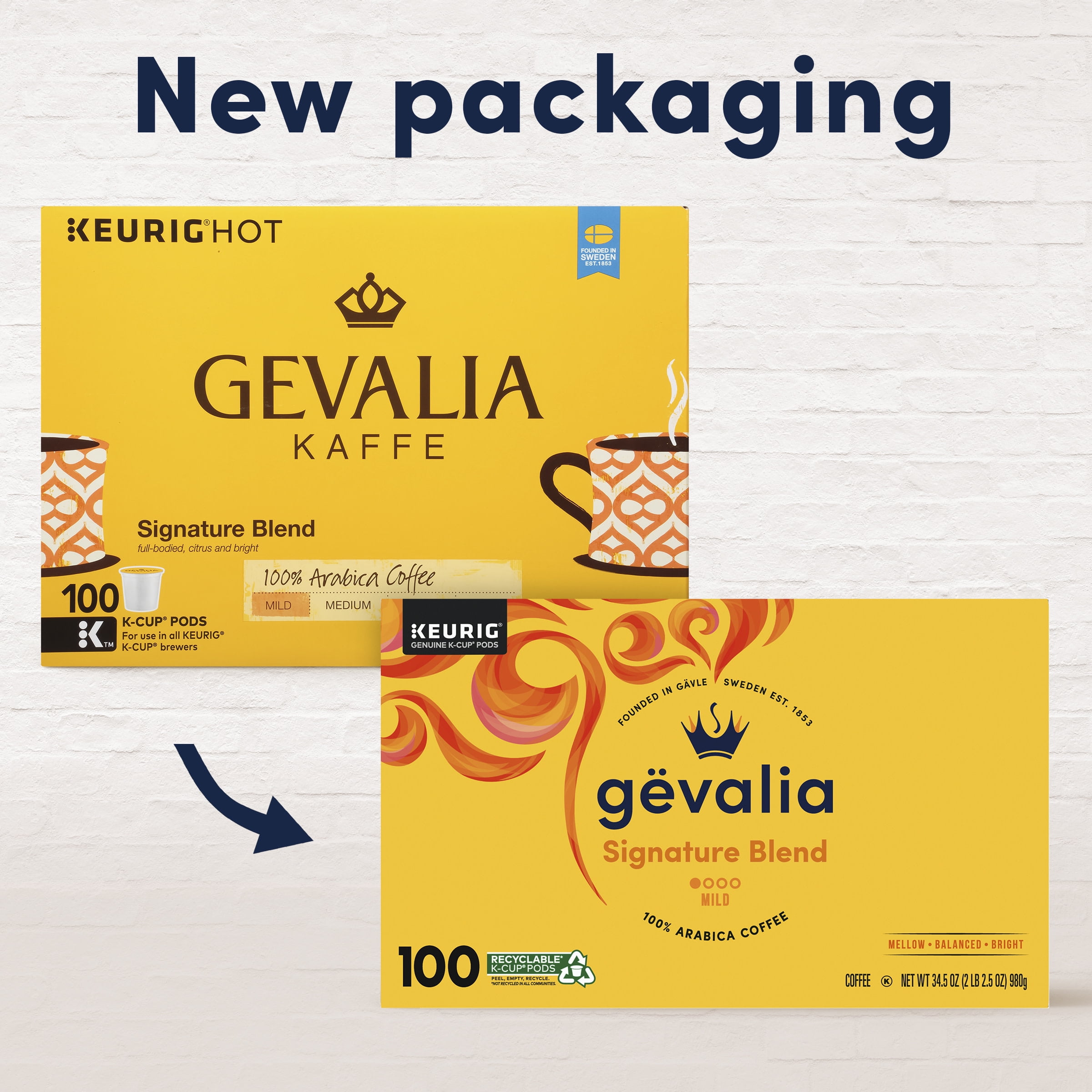 Gevalia Signature Blend Coffee K-CUP Pods, 100 Count