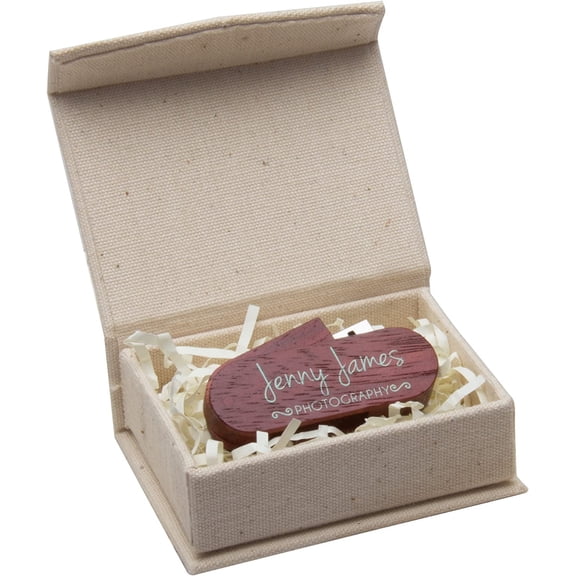 Neil Enterprises Inc. Small Linen Box for Flash Drive or Jewelry