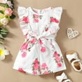 thumbnail image 2 of MZXELPRJD Baby Girl Romper Long Sleeve Ruffled Floral Fly Sleeve Romper Toddler Boy Clothes 12 Month Boy Outfits Onesie 12 Months Girl 2t Outfits Boys, 2 of 8