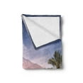 thumbnail image 2 of Golf Soft Flannel Fleece Throw Blanket, Picturesque Landscape of Chino Canyon Palm Springs Summer Day Setting, Cozy Plush for Indoor and Outdoor Use, 70" x 90", Olive Green Ceil Blue, by Ambesonne, 2 of 5