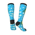 thumbnail image 4 of Easygdp Avocado with Glasses Soccer Socks Sport Knee High Socks Calf Compression Athletic Socks for Men and Women, 4 of 9