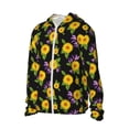 thumbnail image 2 of Fotbe Daisies Flowers Men's Women's UPF 50+ Sun Protection Jacket Hooded Cooling Shirt with Pockets Hiking Outdoor Performance-Small, 2 of 9