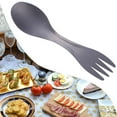thumbnail image 4 of Yucurem 2 in 1 Spork Integrated Spork Spoon Fork Combo for Climbing Backpacking Essential for Adventure (Silver), 4 of 7