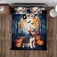 thumbnail image 4 of Happy Halloween Vampire Labrador Retriever BOO with Pumpkins Fun and Spooky Quilt Bedding Set Lab Dog Lover Gifts 1 Blanket Bed Cover 2 Pillowcases - 00018, 4 of 5