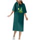 thumbnail image 1 of Vestido Corto de Verano Cuello Redondo Estilo de Camiseta de Longitud de Tobillo de Manga Corta, Altamente Elástico para Pijamas Y Ropa Interior Sexy, 1 of 8
