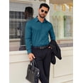 thumbnail image 2 of COOFANDY Men's Dress Shirt Business Casual Button Down Shirt Long Sleeve Formal Shirt for Men, 2 of 6
