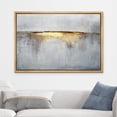 thumbnail image 2 of wall26 Framed Canvas Print Wall Art Minimal Gray Orange Pastel Paint Stroke Collage Abstract Shapes Illustrations Modern Art Decorative Contemporary for Living Room, Bedroom, Office - 24x36 Natural, 2 of 5