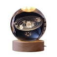 thumbnail image 1 of Moon Lamp Galaxy Lamp 3 inch 7 Color Changing Clear, 1 of 8