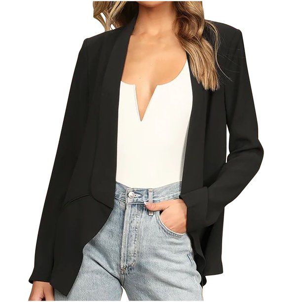 Blusa informal holgada de color liso con escote en V y botones a rayas para mujer