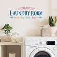 thumbnail image 6 of 12 Pcs Laundry Stencils Plastic Bathroom Rules Drawing Painting Sets Laundry Words Template Reusable Laundry Room Painting Stencils for Painting on Wood Floor Wall and Tile, 6 of 7
