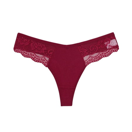 

NECHOLOGY Eatable Panties Women Lace Boyshort Sexy Flower Panties Underwear Ladies Comfortable Underpants Slip Dress Underpants Red Large