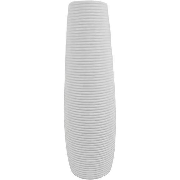 ABPETE Tall Floor Vase 30 Inch Modern Minimalist Decorative Vase for Living Room Entryway Corner Farmhouse Home Decor- White