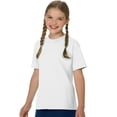 thumbnail image 1 of Hanes T-Shirt en Coton pour Enfant Authentique Sans Étiquette, TP, Blanc, 1 of 3